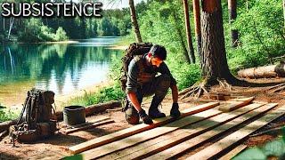 Day 25 Wilderness Survival | Subsistence Gameplay