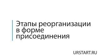 Этапы реорганизации в форме присоединения