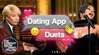 Dating App Duets with Taraji P. Henson | The Tonight Show Starring Jimmy Fallon