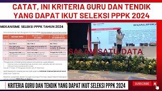  CATAT, INI KRITERIA GURU DAN TENDIK YANG DAPAT IKUT SELEKSI PPPK 2024