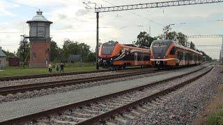 Штадлерский электропоезд 1403 и 21Ev-3340 / Stadler EMU 1403 and 21Ev-3340 at Riisipere