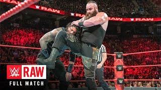 FULL MATCH: Roman Reigns vs. Braun Strowman — Last Man Standing Match: Raw, Aug. 7, 2017