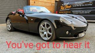 TVR Tamora 350 BHP Muscle car from Blackpool ,start up hear the noise  and a walkaround this beast