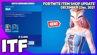 Fortnite Item Shop *NEW* NALIA + FRIGID FOREGOER SET! [December 23rd, 2021] (Fortnite Battle Royale)