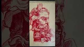 how playing with ink looks like #art #pencilportrsit #drawing #pendrawing #sketch