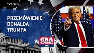 Przemówienie Donalda Trumpa. "To będzie złoty wiek Ameryki!" | WYBORY W USA