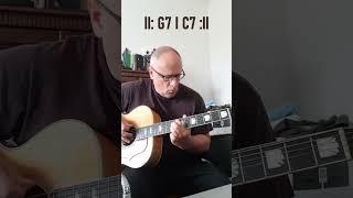 SIMPLE but EFFECTIVE flatpicking variation over 2 chords #rockabillystyle