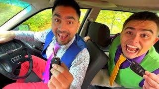 Thief Mr. Joe Stole Car Keys VS Mr. Joker on Audi Kids Video