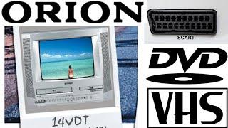 Orion 14VDT CRT SCART RGB VHS DVD Combo TV