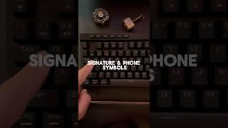 Unlock signature & phone symbols on Microsoft Words #mswordtips #keyboardshortcuts