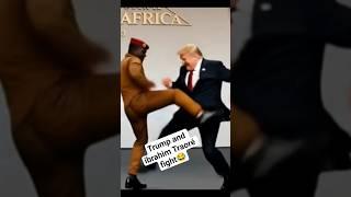 "Trump vs Traoré: When Presidents Throw Punches!"#funny #ai #shorts #ibrahim #trump #viral #trump