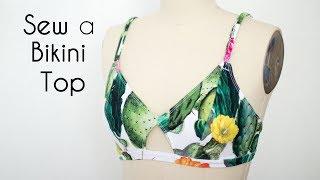 Learn to Sew a Bikini Top - Using a Free Bra Pattern