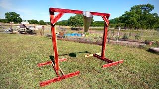 DIY Chicken Processing Stand | Logs To Lumber | Making Use Of Our Cedar!