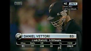 Daniel Vettori 83 run vs Australia 2005 | Australia vs New Zealand 2005 2nd ODI Extended Highlight