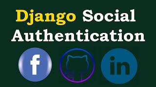 Django Login Social Authentication [ Facebook , Github , Linkedin ]