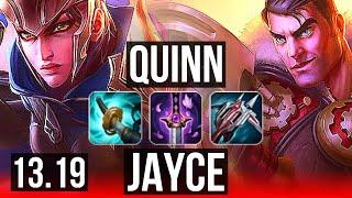 QUINN vs JAYCE (TOP) | 6 solo kills, Rank 8 Quinn, Legendary, 400+ games | BR Grandmaster | 13.19