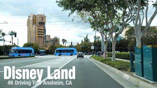 [4K] DISNEYLAND DRIVING TOUR | Downtown Anaheim | California | USA