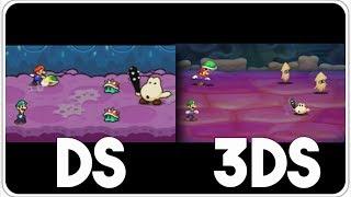 Mario & Luigi: Bowser's Inside Story 3DS Remake - Quick Comparison Between DS & 3DS