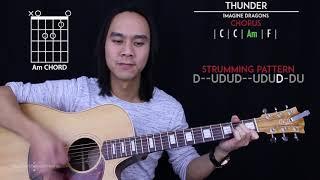 Thunder Guitar Cover Acoustic - Imagine Dragons  |Tabs + Chords|