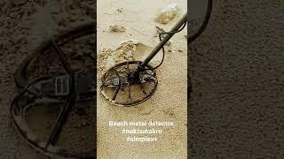 beach metal detecting with nokta makro simplex +
