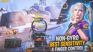 3.5 !! BGMINEW BEST NON GYRO SENSITIVITY CODE + 4 FINGER CONTROL SETTINGS FOR PUBG MOBILE/BGMI