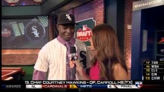 2012 First Year Player Draft - 13th pick Courtney Hawkins' backflip on MLB Network.