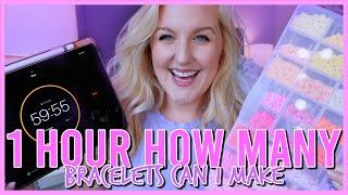HOW MANY BRACELETS CAN I MAKE IN 1 HOUR?! (Bracelet Small Business)