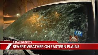 Golf ball-sized hail causes damage in Yuma