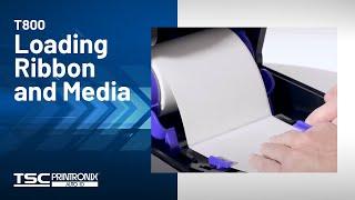 Printronix Auto ID T800 Desktop Printer: Loading Ribbon and Media