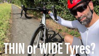 Thin vs Wide Tyres for Road Bikes | Myth vs modern tech? Is my setup suddenly slowing me down?