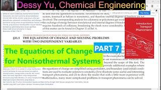 (90) 9.7 (Bab 11) Equation change nonisothermal, 11.5 steady state 2 variabel Transport Phenomena