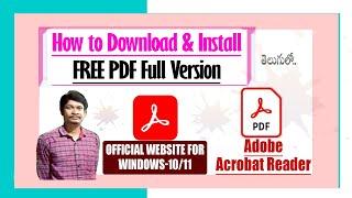 How to Download & Install Adobe Acrobat Reader on Windows 11 || 10  Free