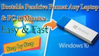 How To Format Computer And laptop | Formatting And Clean Install Of Windows 7 With Bootable Pendrive