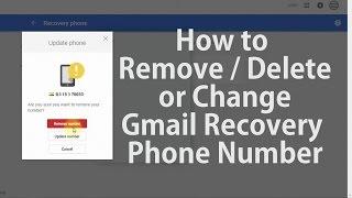 How to Change or Remove Gmail Recovery Phone Number