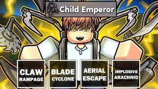 I Used THE CHILD EMPEROR MOVESET EARLY in ROBLOX The Strongest Battlegrounds...