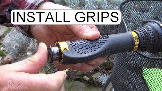 INSTALL FIXED BICYCLES ERGONOMIC HANDLEBAR GRIPS