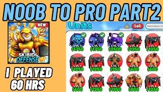 FREE 2 PLAY NOOB to PRO PART2  in SKIBIDI Tower Defense!