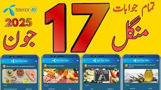 17 June 2025 Questions and Answers | My Telenor Today Questions | Telenor Questions Today