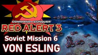 Red Alert 3 - Soviet Mission 6 Von Esling Airbase - Hard Difficulty - EASY METHOD!