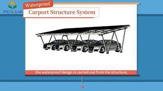 MG Solar Carport Structure System Installation