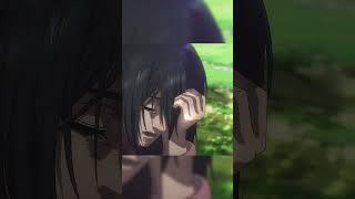 Mikasa Visiting Eren's Grave #anime #attackontitan #finalseason #shorts