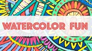 WATERCOLOR FUN PAINTING | Magical Brush Art 