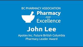 Apotex Inc. Future British Columbia Pharmacy Leader Award 2020: John Lee