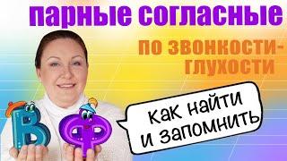 Парные согласные по звонкости и глухости. Что такое парные звонкие и глухие согласные?