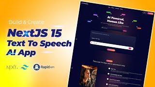 Build a Next.js 15 AI Text-to-Speech App | #NextJS Tutorial for AI Text-to-Speech Generator