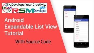 Expandable List View With Source Code In Android Studio - RSM Developer