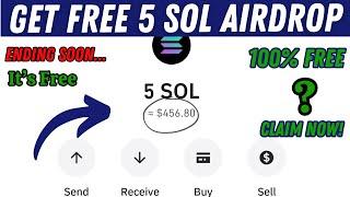 How to Get Free 5 Solana Airdrop | No Fees | 4 Minutes Process