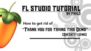 How to get rid of "Thank you for trying this Demo!"  in your final render(Sylenth 1 demo)