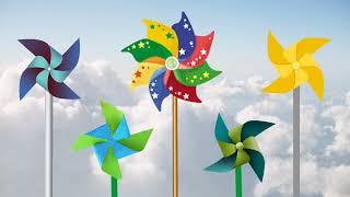 Pinwheel fan video for kids and babies