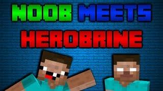 Minecraft - If a noob met Herobrine...